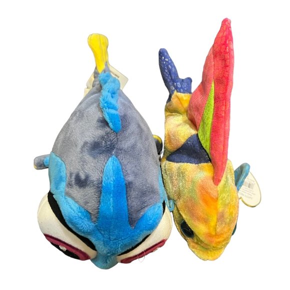 The Disney Store Dory TY Beanie Baby Aruba Angel Fish Finding Nemo Plush Set - Picture 2 of 6